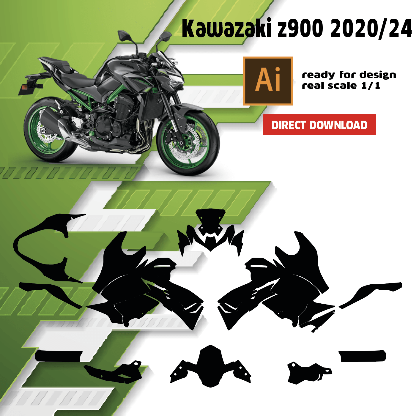 template kawazaki z900