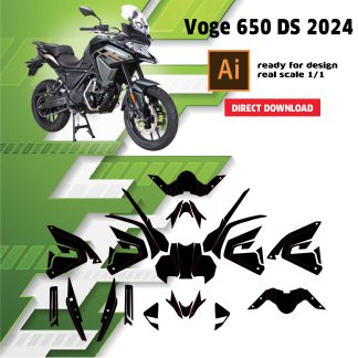 template / gabarit Voge 650 DS 2024