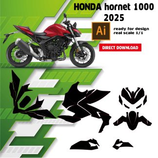 template honda hornet cb1000 2025 gabarit hornet cb 1000