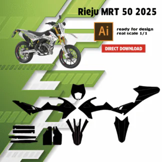 Template rieju mrt 50cc — gabarit de découpe vectoriel