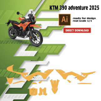 template ktm 390 adventure 2025