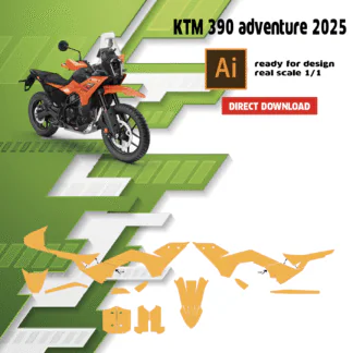 Template ktm 390 adventure — gabarit de découpe vectoriel