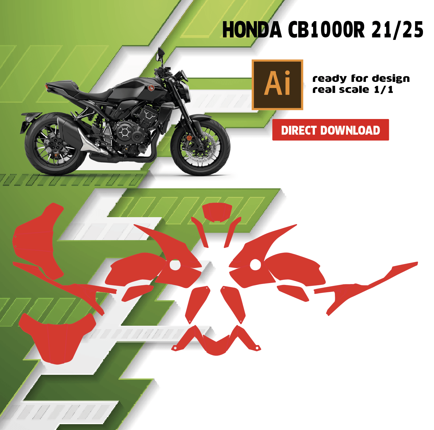 template honda cb1000R