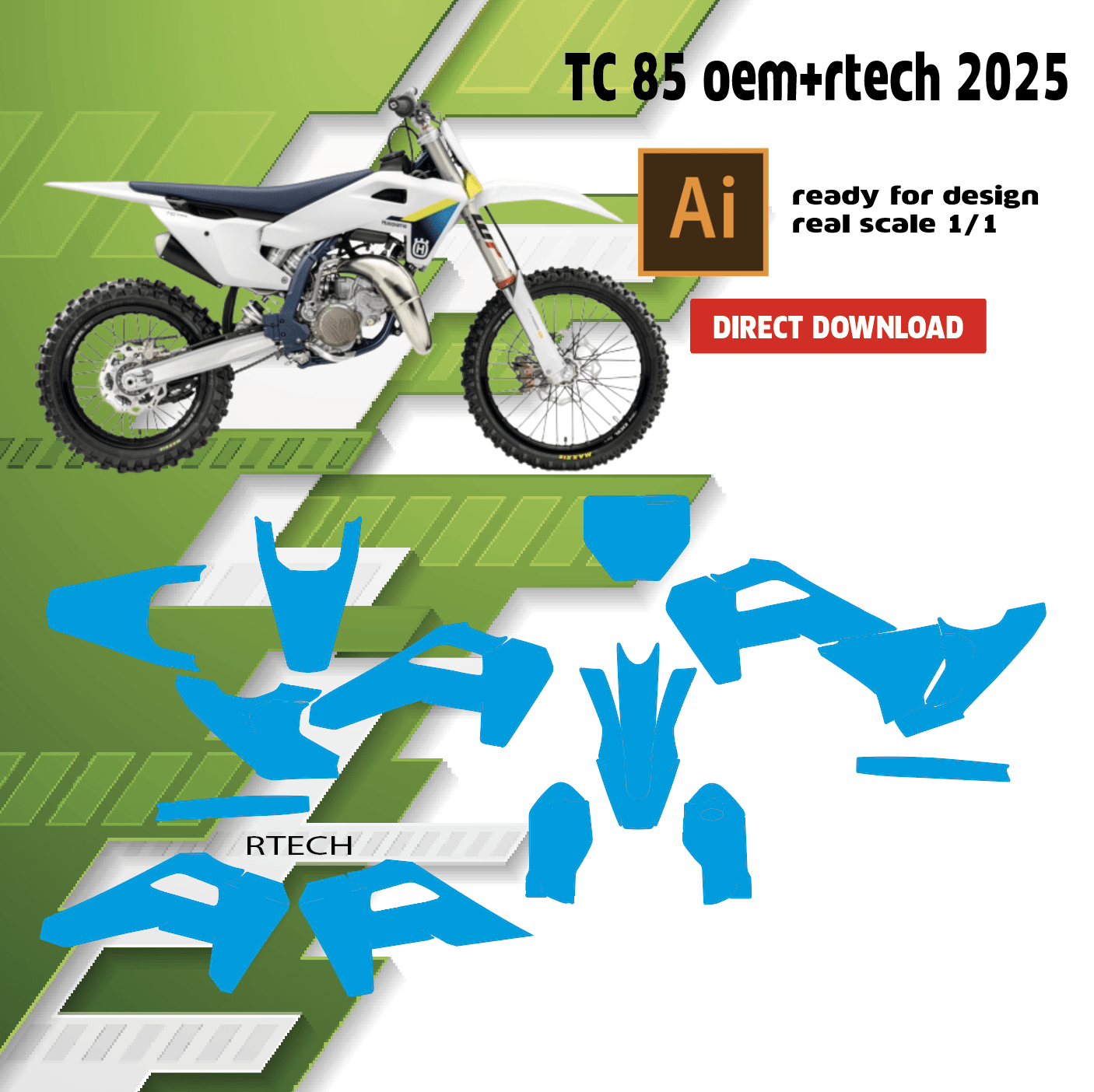 template husqvarna tc