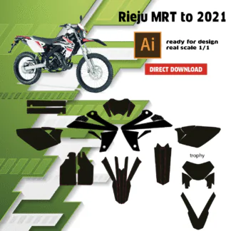 Template rieju mrt 50cc to + trophy — gabarit de découpe vectoriel