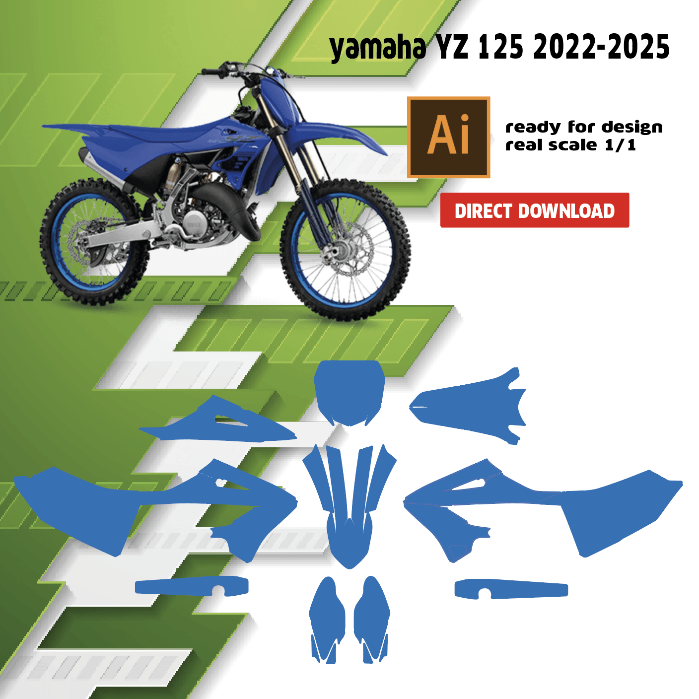 gabarit yamaha yz