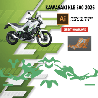 template kle 500 kawasaki