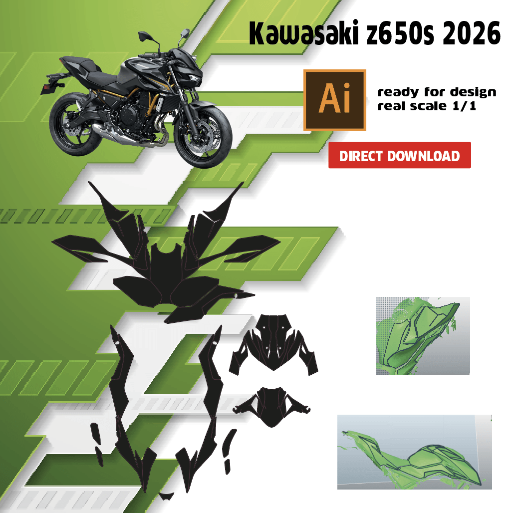 template kawasaki z650s