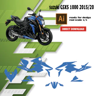 Template suzuki gsxs 1000 — gabarit de découpe vectoriel